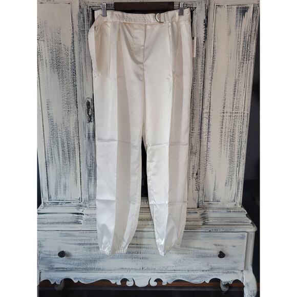 Anthropologie Maeve Satin Pants - New 12 - Picture 7 of 8